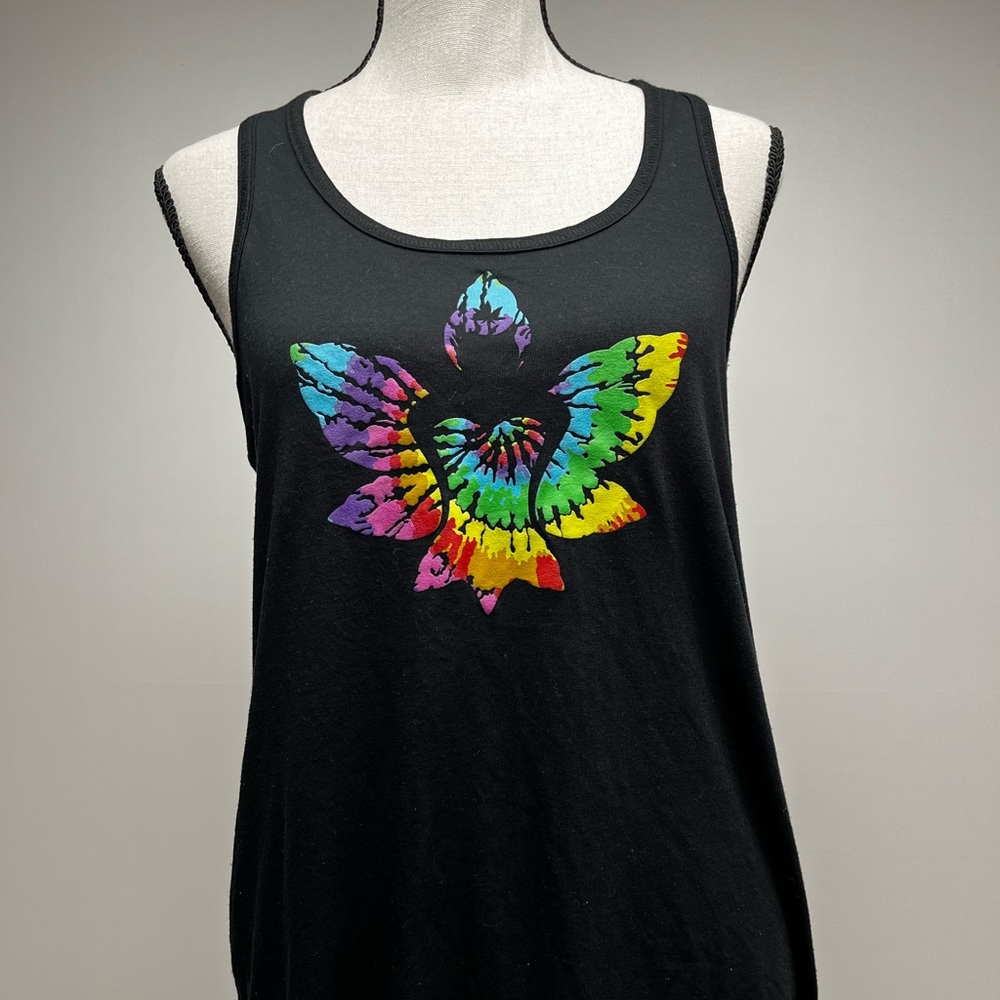 BELLA Tank Top with Colorful Leaf Design